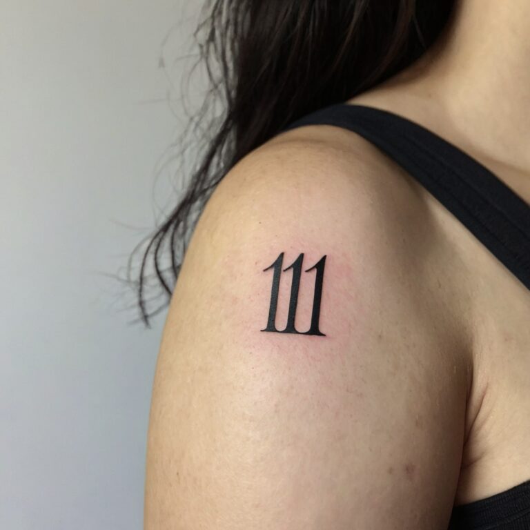 Angel Number Tattoo: Embracing Spiritual Guidance Through Ink