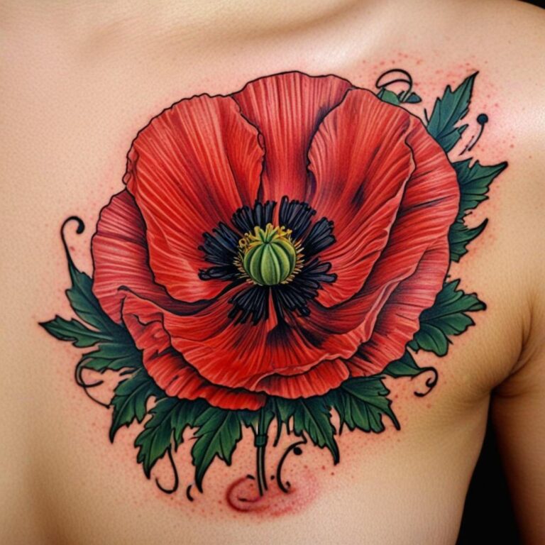 Poppy Flower Tattoos: Meanings and Care Tips