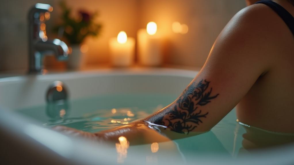 soaking fresh tattoo risks